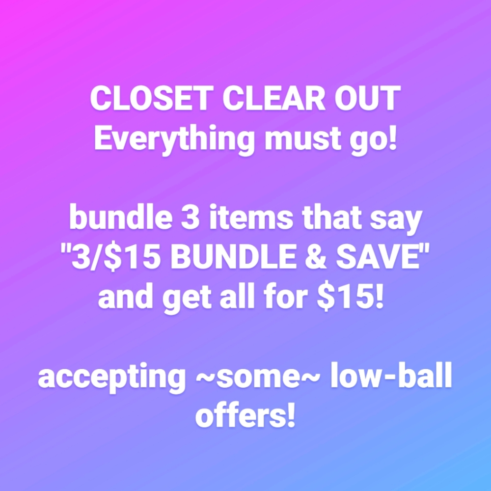 3 / $15 BUNDLE & SAVE